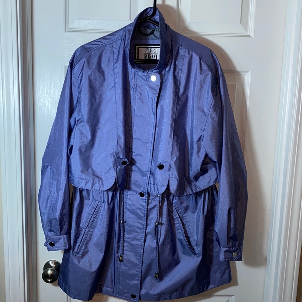 Vintage Fleet Street Anorak/Trench Coat Style Water Resistant Jacket Size Large